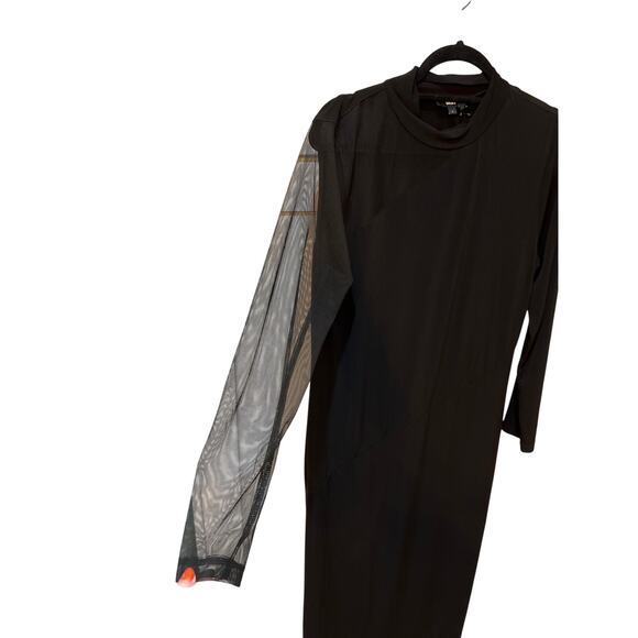 DKNY Black Evening Goth Dress Women’s Large L Gothic Elegant Party Formal - Picture 3 of 9